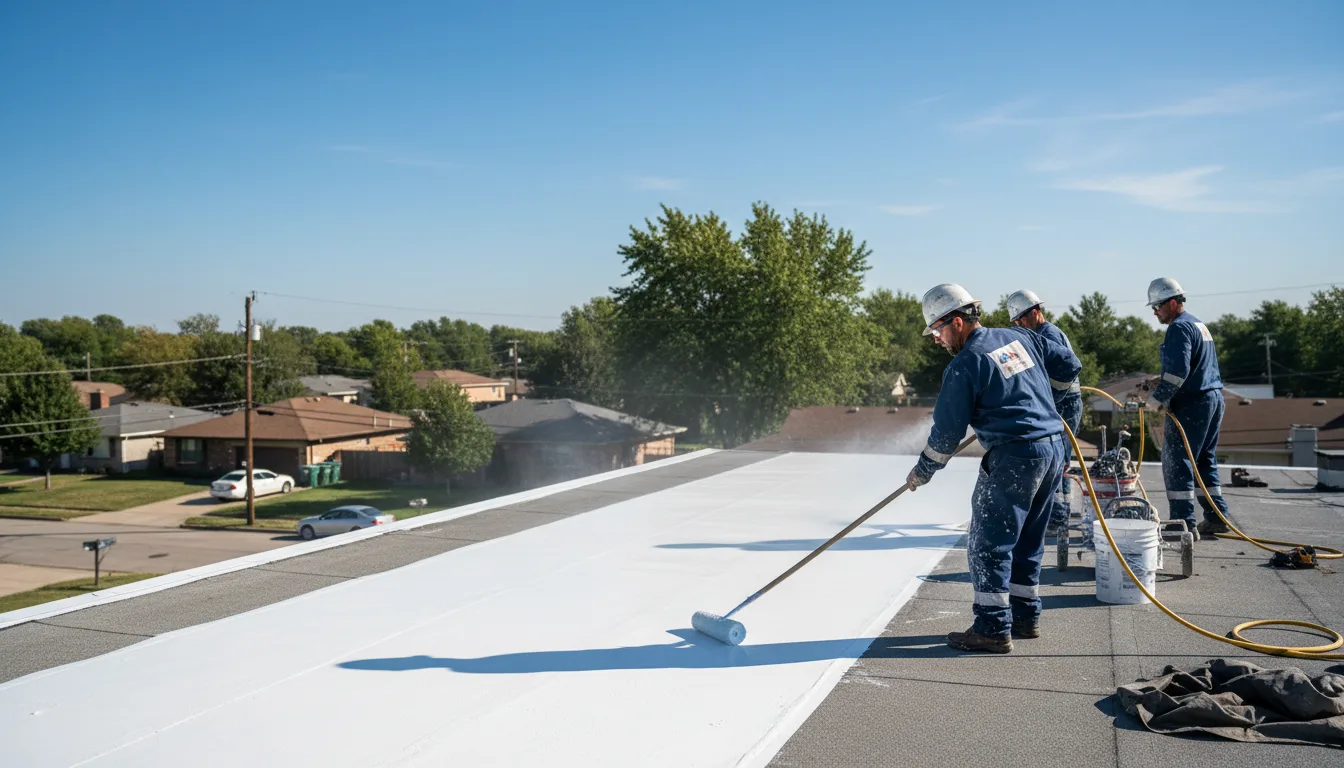 Commercial roof coating in Rolling Prairie, IN near me